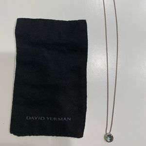 DAVID YURMAN NECKLACE with blue stone